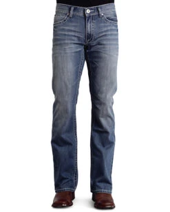 Stetson Rock Fit Frayed X Stitched Jeans -Aratt Clothing Shop 010D66 S1 P2