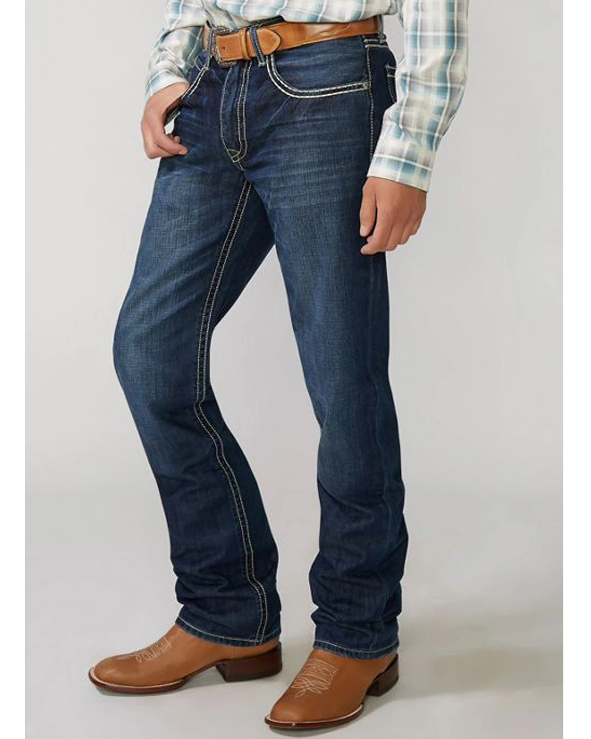 Stetson Rock Fit Barbwire "X" Stitched Jeans 4 Stetson Rock Fit Barbwire "X" Stitched Jeans - Image 2