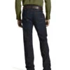 Ariat Men's M5 Rebar Dark Wash Low Rise Straight Work Jeans -Aratt Clothing Shop 010J19 N9 P1