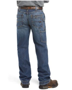 Ariat Men's FR M4 Relaxed Workhorse Relaxed Fit Bootcut Jeans -Aratt Clothing Shop 0862U6 7030 P2