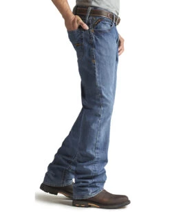 Ariat Men's FR M3 Medium Wash Loose Basic Stackable Straight Leg Jean -Aratt Clothing Shop 086P41 N9 D1