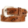 Tony Lama Men's Floral Tooled Leather Belt - Reg & Big -Aratt Clothing Shop 120153 22 P1