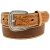 Ariat Men's Croc Floral Tabs Belt -Aratt Clothing Shop 1201B7 22 P1