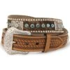 Nocona Men's Calf Hair-On-Hide Leather Belt - Reg & Big -Aratt Clothing Shop 120364 19 P1