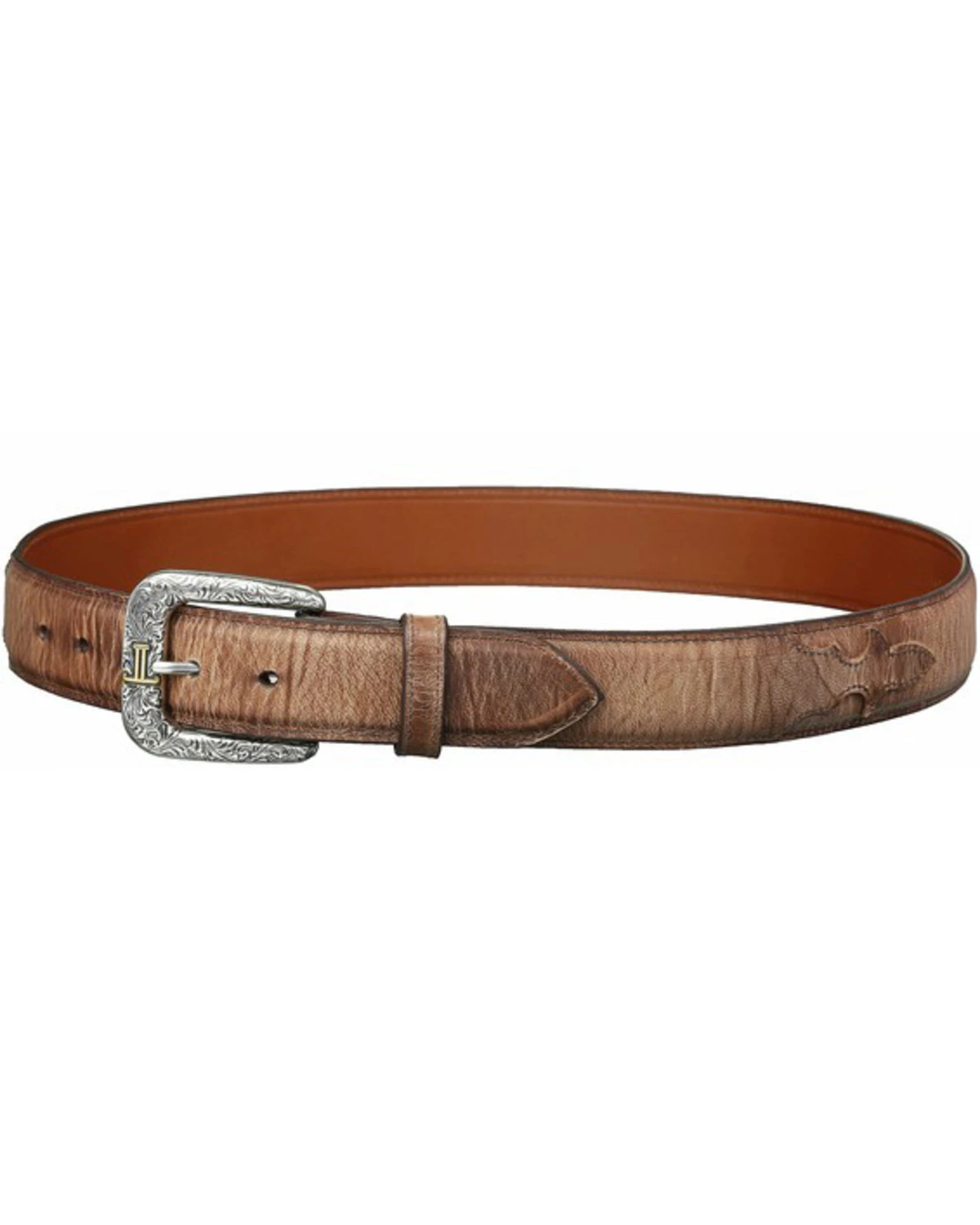 Lucchese Men's Tan Mad Dog Goat Leather Belt 4 Lucchese Men's Tan Mad Dog Goat Leather Belt - Image 2