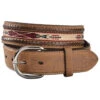 Tony Lama Men's Woven Leather Lace Belt
