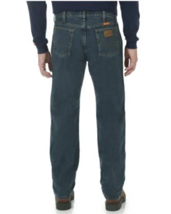 Wrangler Men's Medium Wash Regular Fit Work Jeans -Aratt Clothing Shop 2000209455 400 P2
