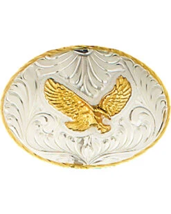Western Express Men's Silver German Eagle Belt Buckle