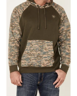 Ariat Men's Camo Patriot Hooded Sweatshirt -Aratt Clothing Shop 2000281580 300 P3