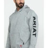 Ariat Men's FR Primo Fleece Logo Hooded Work Sweatshirt -Aratt Clothing Shop 2000281958 070 P1