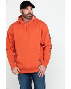 Ariat Men's Volcanic Heather Rebar Graphic Hooded Work Sweatshirt