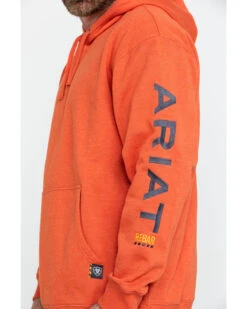 Ariat Men's Volcanic Heather Rebar Graphic Hooded Work Sweatshirt -Aratt Clothing Shop 2000282118 803 P4