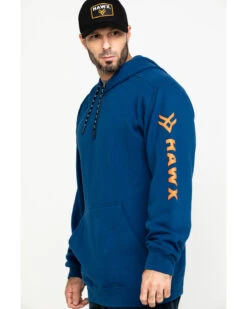 Hawx Men's Logo Sleeve Performance Fleece Hooded Work Sweatshirt - Big & Tall -Aratt Clothing Shop 2000284118 400 P3