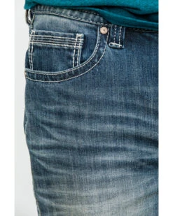 Rock & Roll Denim Men's Reflex Double Barrel Vintage Stretch Relaxed Straight Jeans -Aratt Clothing Shop 2000289969 400 P4