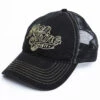 Moonshine Spirit Men's White On Black Logo Print Mesh Ball Cap -Aratt Clothing Shop 2000291209 001 P1