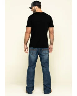 Cody James Men's Wolftooth Medium Wash Stretch Relaxed Bootcut Jeans -Aratt Clothing Shop 2000295737 400 P5