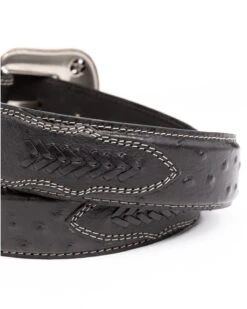 Cody James Men's Ostrich Print Embroidered Western Buckle Belt -Aratt Clothing Shop 2000296474 001 P3