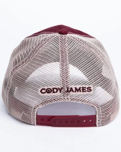 Cody James Men's Burgundy America Free Patch Mesh Ball Cap -Aratt Clothing Shop 2000296730 640 P5