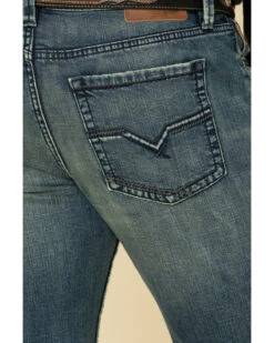 Moonshine Spirit Men's Deep Pockets Dark Wash Stretch Slim Boot Jeans -Aratt Clothing Shop 2000312838 400 P5