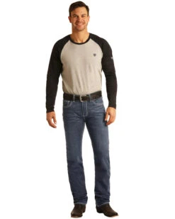 Rock & Roll Denim Men's FR Dark Reflex Revolver Slim Straight Work Jeans -Aratt Clothing Shop 2000323863 401 P5