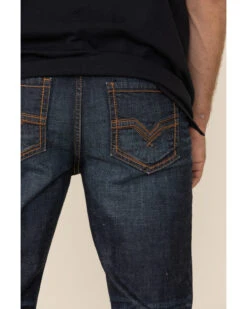 Moonshine Spirit Men's Eating Iron Dark Stretch Slim Straight Jeans -Aratt Clothing Shop 2000325524 400 P4