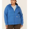 Carhartt Women's Clarksburg Zip-Front Hooded Work Sweatshirt - Plus -Aratt Clothing Shop 2000330886 420 P1