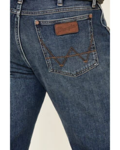 Wrangler Retro Men's Meadow Medium Wash Stretch Slim Straight Jeans - Long -Aratt Clothing Shop 2000331279 400 P4