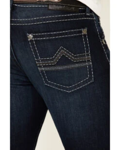 Rock 47 By Wrangler Men's Boogie Woogie Dark Stretch Slim Straight Jeans -Aratt Clothing Shop 2000331422 400 P4