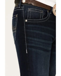 Rock 47 By Wrangler Men's Boogie Woogie Dark Stretch Slim Straight Jeans -Aratt Clothing Shop 2000331422 400 P5