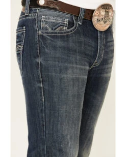 Rock & Roll Denim Men's Dark Double Barrel Relaxed Straight Leg Jeans -Aratt Clothing Shop 2000333350 400 P5