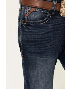 Ariat Men's M4 Denali Malone Dark Stretch Stackable Relaxed Straight Jeans -Aratt Clothing Shop 2000333947 400 P5