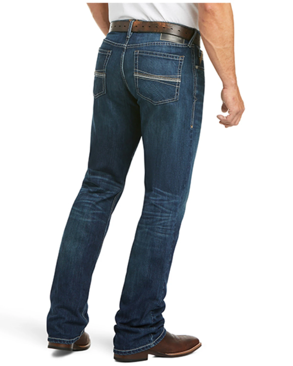 Ariat Men's M4 Ford Bragg Dark Stretch Relaxed Bootcut Jeans 5 Ariat Men's M4 Ford Bragg Dark Stretch Relaxed Bootcut Jeans - Image 3