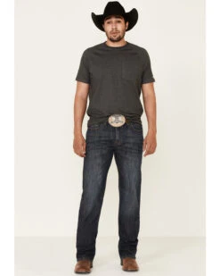 Rock & Roll Denim Men's Dark Vintage Double Barrel Stretch Relaxed Straight Jeans -Aratt Clothing Shop 2000334315 400 P3