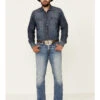 Cinch Men's Ian Medium Stonewash Performance Slim Bootcut Jeans -Aratt Clothing Shop 2000334656 402 P1