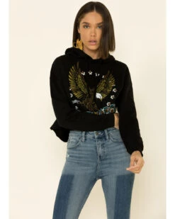 Country Deep Women's Desperado Cropped Hooded Sweatshirt -Aratt Clothing Shop 2000335281 001 P3