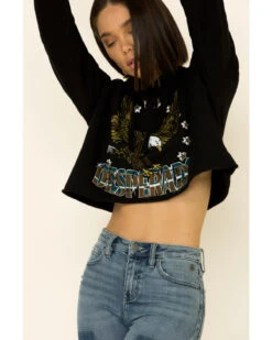 Country Deep Women's Desperado Cropped Hooded Sweatshirt -Aratt Clothing Shop 2000335281 001 P4