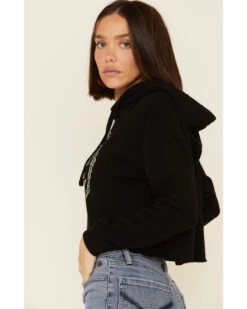 Country Deep Women's Hotter Then A 2 Dollar Cropped Hooded Sweatshirt -Aratt Clothing Shop 2000335282 001 P3