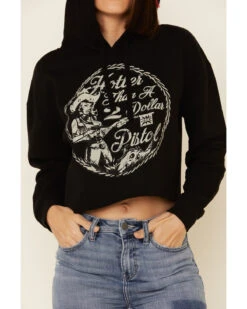 Country Deep Women's Hotter Then A 2 Dollar Cropped Hooded Sweatshirt -Aratt Clothing Shop 2000335282 001 P4