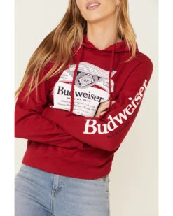 Brew City Beer Gear Women's Budweiser Graphic Hooded Sweatshirt -Aratt Clothing Shop 2000336457 600 P4