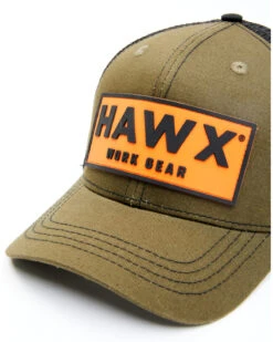 Hawx Men's Olive Logo Patch Mesh-Back Ball Cap -Aratt Clothing Shop 2000339188 341 P3