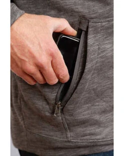 Stetson Men's USA Slub French Terry Hooded Sweatshirt -Aratt Clothing Shop 2000339697 020 P3