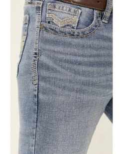 Cody James Men's Mustang Light Wash Stretch Slim Straight Jeans -Aratt Clothing Shop 2000341540 400 P3