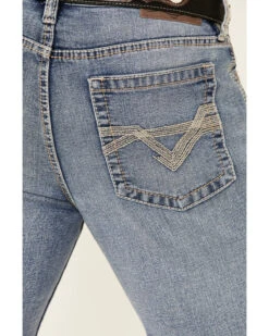 Cody James Men's Mustang Light Wash Stretch Slim Straight Jeans -Aratt Clothing Shop 2000341540 400 P4