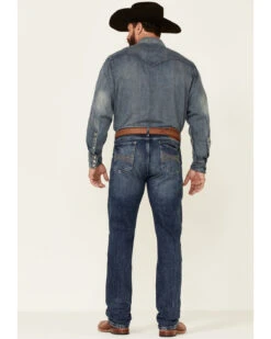 Wrangler 20X Men's Shore Medium Wash Stretch Slim Straight Jeans - Long 9 Wrangler 20X Men's Shore Medium Wash Stretch Slim Straight Jeans - Long -Aratt Clothing Shop 2000342095 400 P4