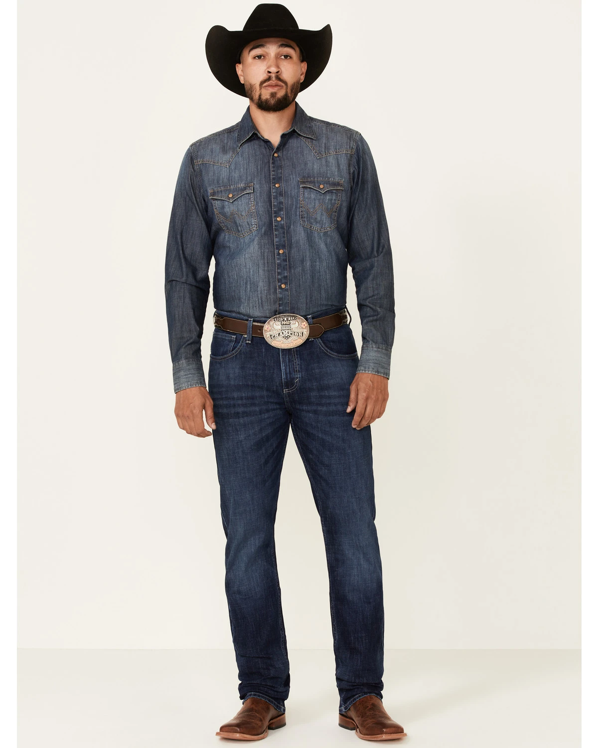 Wrangler 20X Men's Steel Dark Wash Stretch Slim Straight Jeans 3 Wrangler 20X Men's Steel Dark Wash Stretch Slim Straight Jeans