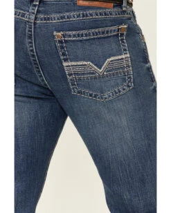 Rock 47 By Wrangler Men's Melody Medium Wash Stretch Slim Bootcut Jeans -Aratt Clothing Shop 2000342099 400 P3