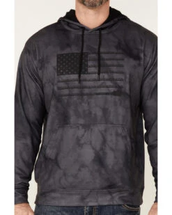 Hooey Men's Tie-Dye Liberty Roper Flag Graphic Hooded Sweatshirt -Aratt Clothing Shop 2000342389 001 P3