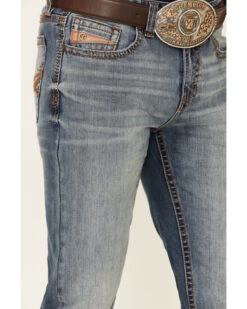 Cody James Core Men's Silver Spur Medium Wash Performance Stretch Slim Bootcut Jeans -Aratt Clothing Shop 2000342679 400 P4