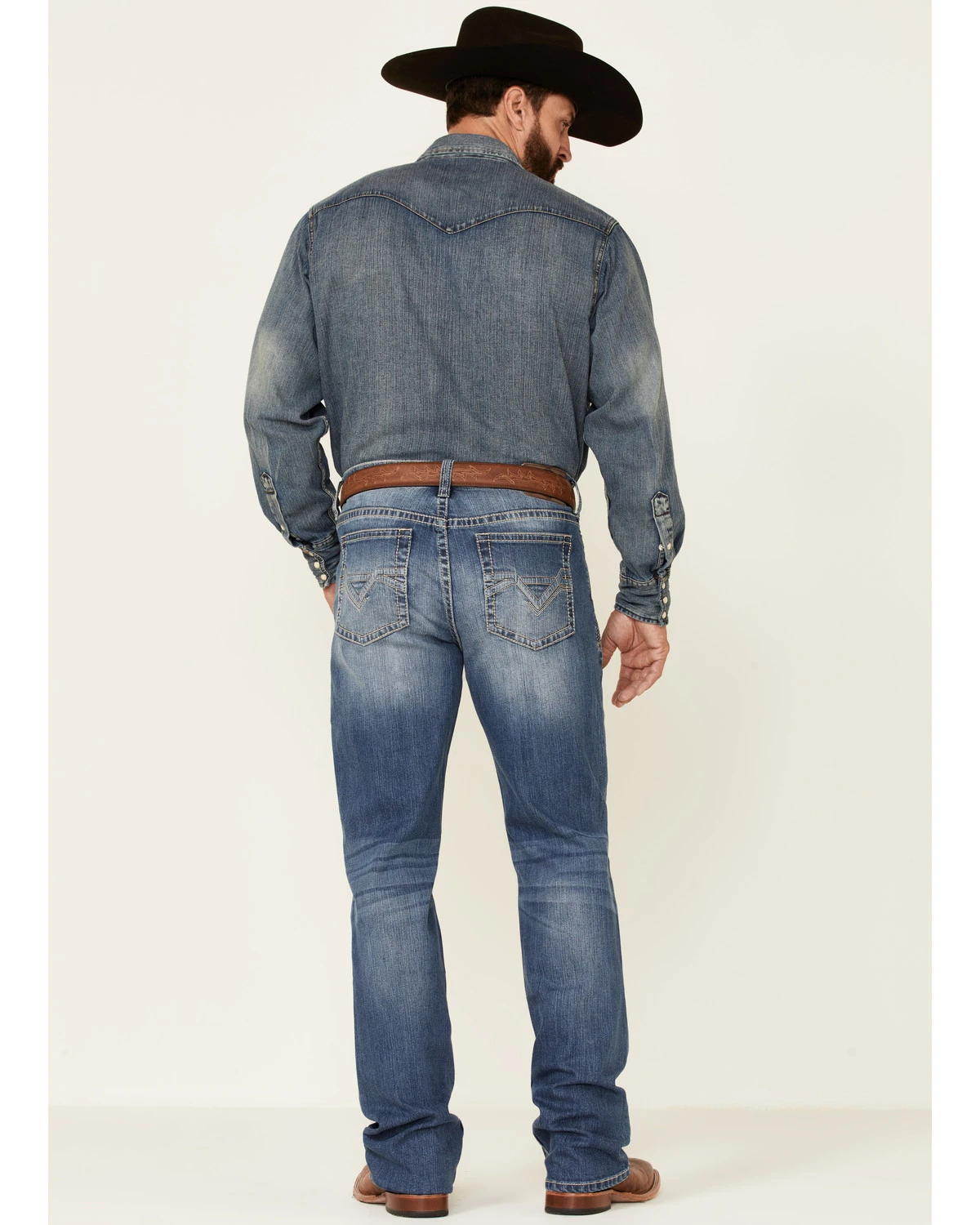 Cody James Men's Finley Light Wash Stackable Stretch Regular Straight Jeans 6 Cody James Men's Finley Light Wash Stackable Stretch Regular Straight Jeans - Image 4