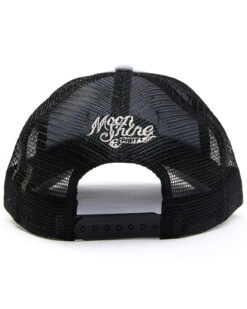Moonshine Spirit Men's Country Music & Beer Flag Patch Mesh-Back Ball Cap -Aratt Clothing Shop 2000342947 020 P3